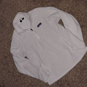 Women's Cream Off-White Quarter-Zip Sweater